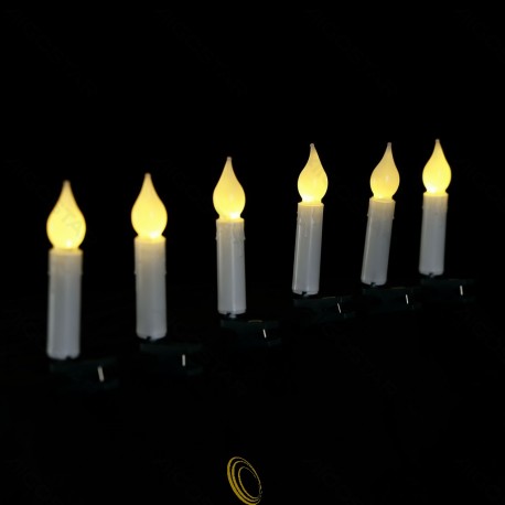 3AA Baterijomis maitinama Girliandos Candle šviesas Šiltai balta 2m