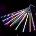Žemos įtampos 0.8m- Meteorų lietus Girliandos, RGBY, 3m+5m, 8strips 8 strips ,IP44, Vidaus ir Lauko