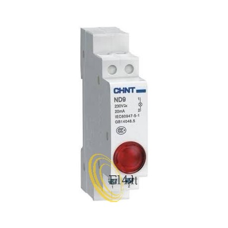 ND9-1 LED indikatorius, raudonas 230V