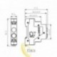 ND9-1 LED indikatorius, raudonas 230V