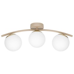 LED šviestuvas E27 Bali-12 51cm x3 smėlio ir aukso spalvos