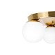 Bali-12 E27 LED sieninis šviestuvas, 29 cm, x3-1, auksinis