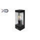 Sieninis šviestuvas E27 LED IP44 PC PIR juodas
