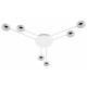 LED sietynas GX53 Zibo x6 baltas