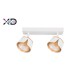 GX53 LED sieniniai šviestuvai x2 balti + auksiniai