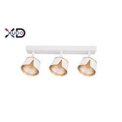 GX53 LED sieniniai šviestuvai x3 balti + auksiniai