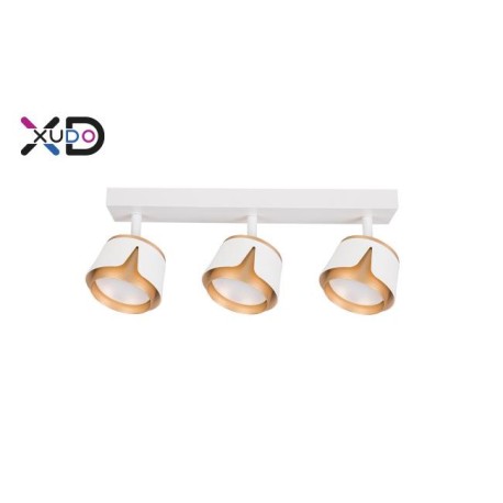 GX53 LED sieniniai šviestuvai x3 balti + auksiniai