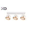GX53 LED sieniniai šviestuvai x3 balti + auksiniai