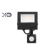 Mola 20W 4500K juodas PIR SMD LED prožektorius