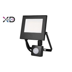 Mola 30W 4500K juodas PIR SMD LED prožektorius