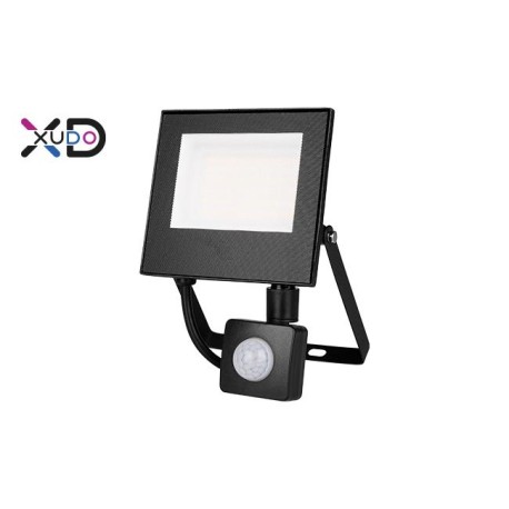 Mola 30W 4500K juodas PIR SMD LED prožektorius