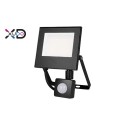 Mola 30W 4500K juodas PIR SMD LED prožektorius