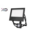 Mola 50W 4500K juodas PIR SMD LED prožektorius
