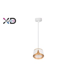 Pakabinamas šviestuvas x1 GX53 baltas + auksinis