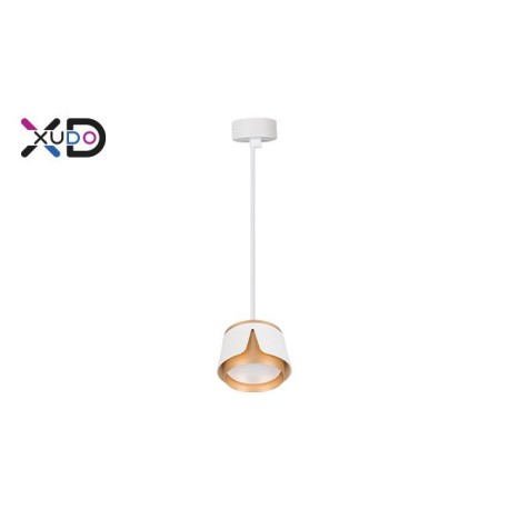 Pakabinamas šviestuvas x1 GX53 baltas + auksinis