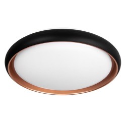 LED lubinis šviestuvas 3CCT 54W juodas + auksinis su nuotolinio valdymo pulteliu