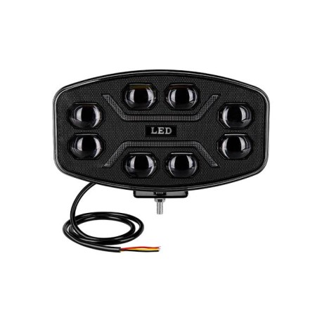 LED darbo žibintas 10-60V 60W 10LED įspėjamasis