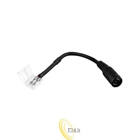 LED juostos 10 mm spaustuko jungtis su DC laidu