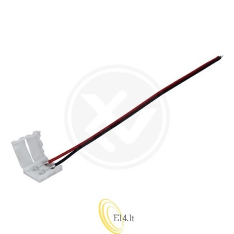 LED juostos 10 mm jungtis su fiksatorium ir laidu