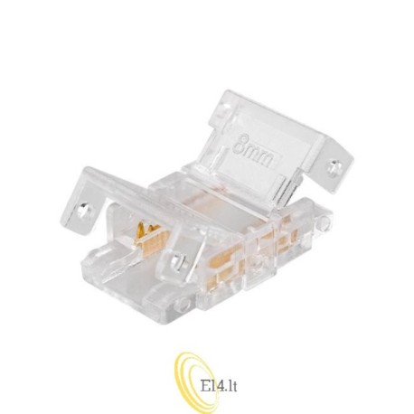 LED COB 8 mm juostos jungtis su užspaudimu