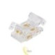 LED COB 8 mm juostos jungtis su fiksatorium, maitinimo