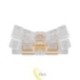 LED COB 8 mm juostos jungtis su fiksatorium, maitinimo