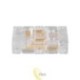LED COB 8 mm juostos jungtis su fiksatorium, maitinimo