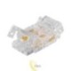 LED COB 8 mm juostos jungtis su fiksatorium, maitinimo