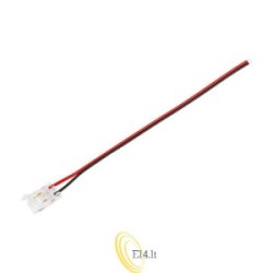 COB LED juostos 8 mm jungtis su fiksatorium ir laidu