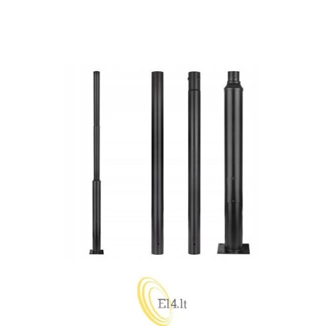 Apšvietimo stulpas SQ 76mm 4m 20x20cm juodas