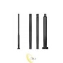 Apšvietimo stulpas SQ 76mm 4m 20x20cm juodas