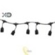 LED girlianda 10 m, 10x E27 su 1 W lemputėmis