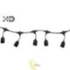 LED girlianda 20 m, 20x E27 su 1 W lemputėmis