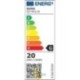 LED girlianda 20 m, 20x E27 su 1 W lemputėmis