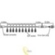 LED girlianda 230V 5m 10x E27