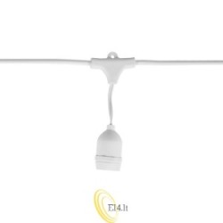 LED girlianda 230V 5 m 5x E27 balta