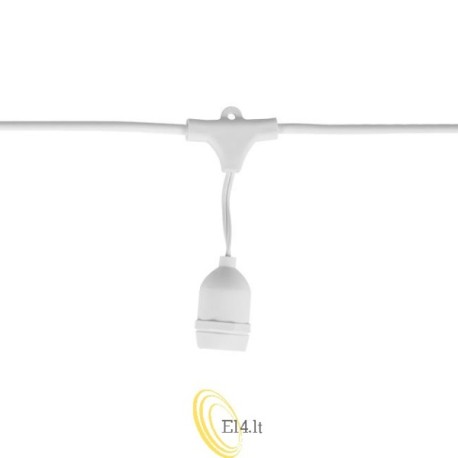 LED girlianda 230V 5 m 5x E27 balta