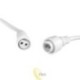 LED girlianda 230V 5 m 5x E27 balta