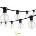 LED girlianda 230V 10m 10x E12 2700K