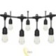 LED girlianda 230V 10 m 10x E27 2700K