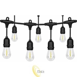 LED girlianda 230V 10 m 10x E27 2700K