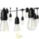 LED girlianda 230V 10m 20x E27 2700K