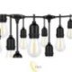 LED girlianda 230V 15m 15x E27 2700K