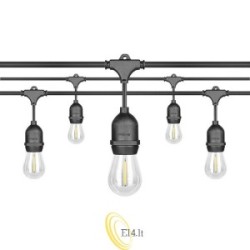 LED girlianda 24V 10 m 10x E27