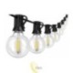 LED girlianda 24V 10m 15x E12 2700K su nuotolinio valdymo pultu