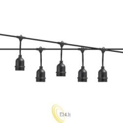 LED girlianda 24V 15m 15x E27.