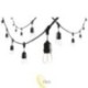 LED girlianda 24V 15m 15x E27.
