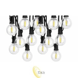 LED girlianda 24V 20m 36x E12 2700K su nuotolinio valdymo pultu