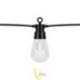 LED girlianda 24V 6,5 m 10x LED 2700K lašo formos liepsnos efektas