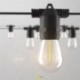 Saulės energija maitinama LED girlianda 10 LED 10 m apvali
